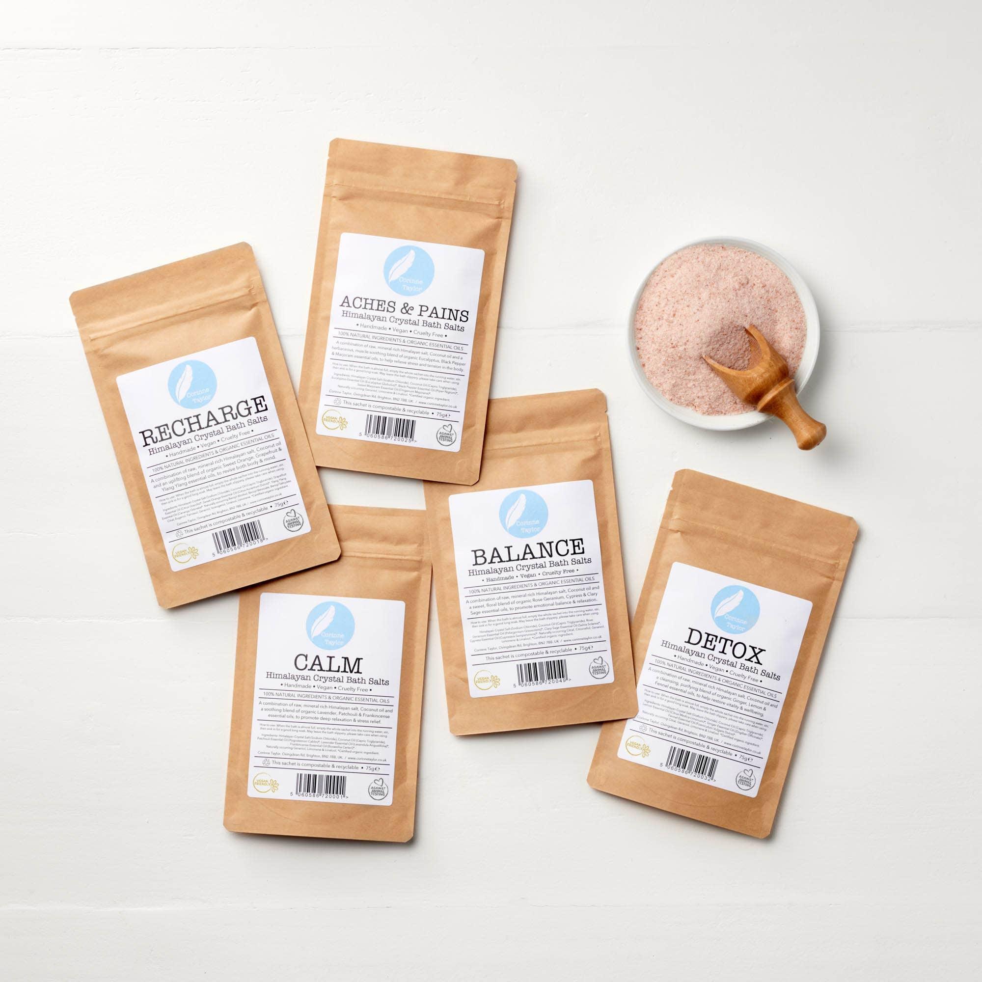 Corrine Taylor - Aches & Pains Himalayan Bath Salts - 75g Sachet - Image 3
