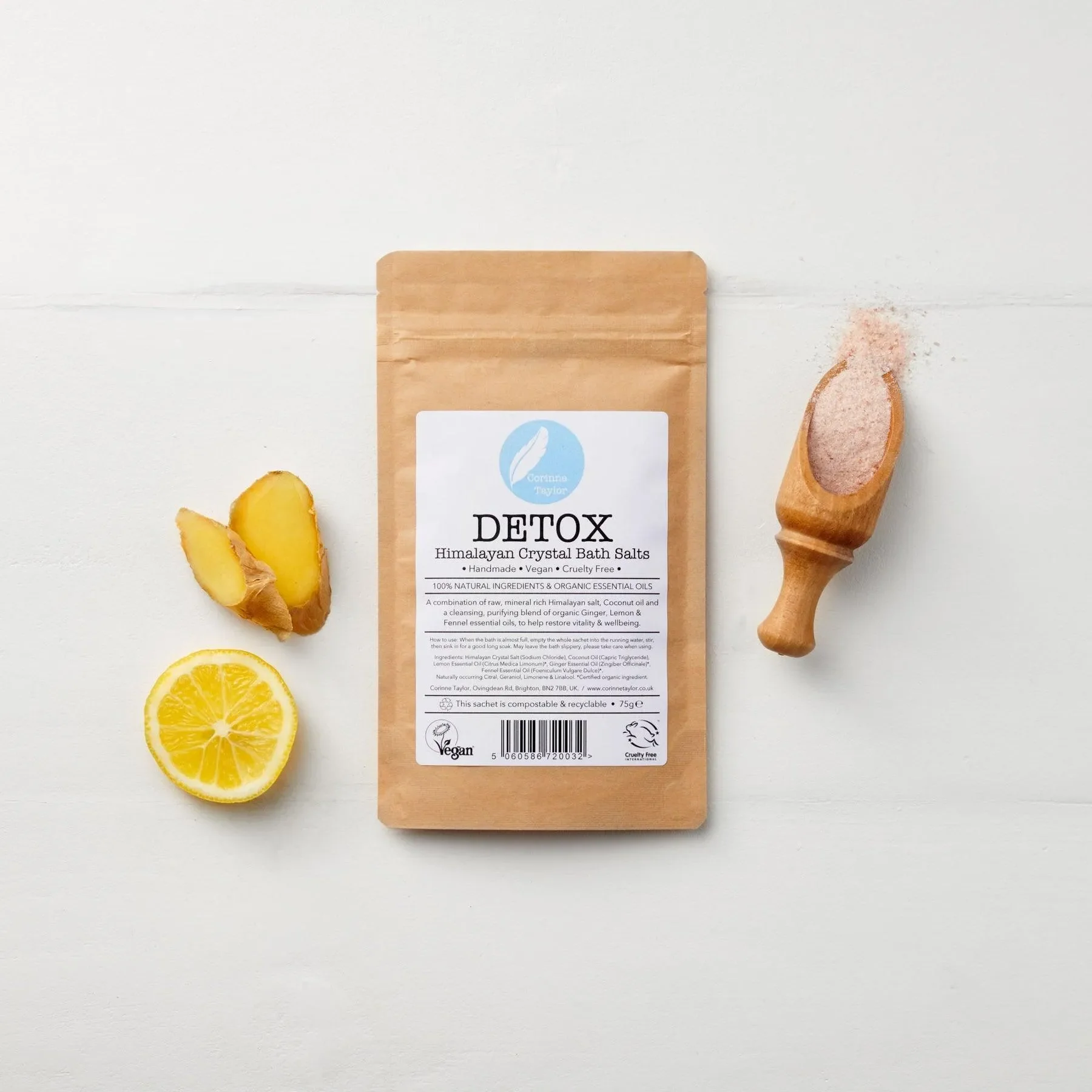 Corrine Taylor - Himalayan Detox Bath Salts - 75g Sachet - Image 3