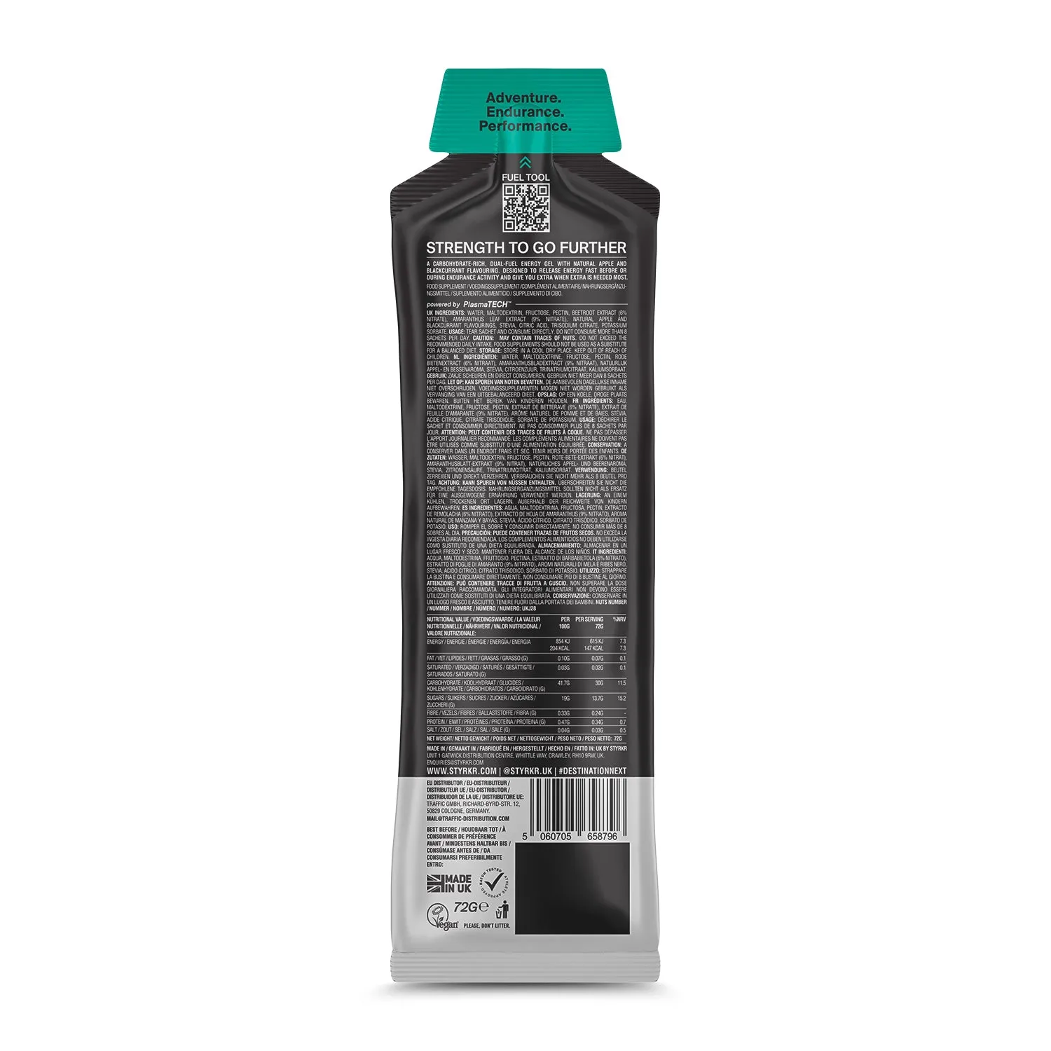 Styrkr - GEL30 Energy Gel - Caffeine+ Nitro+ & L-Citrulline - Image 7